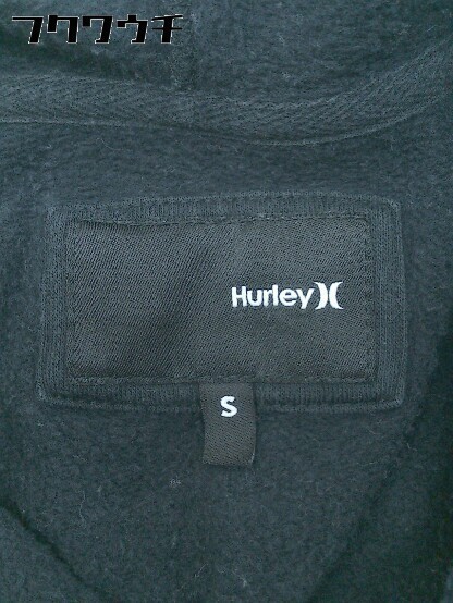 ◇ Hurley ハーレー 裏起毛 ロゴ プリント ジップアップ パーカー サイズS ブラック レディース_画像4