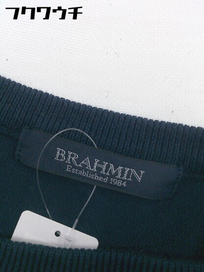 ◇ BRAHMIN ブラーミン 長袖 ニット セーター サイズ38 ネイビー系 レディース_画像4