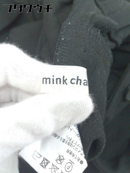 ◇ ◎ mink chair ミンクチェアー サスペンダー付 ワイド パンツ サイズ2 ブラック レディース_画像6