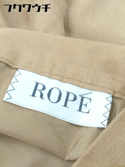 ◇ ROPE' ロペ スエード調 膝下丈 フレア スカート サイズ36 ブラウン レディース_画像4