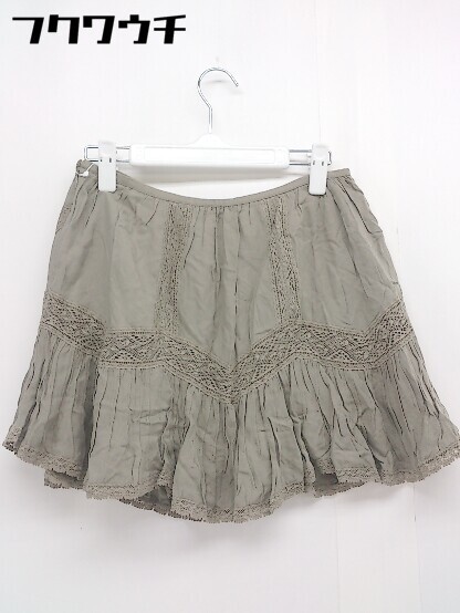 * * beautiful goods * * rosebullet Rosebullet tag attaching race Mini flair skirt size 2 khaki lady's 