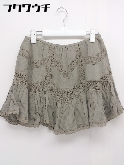 * * beautiful goods * * rosebullet Rosebullet tag attaching race Mini flair skirt size 2 khaki lady's 