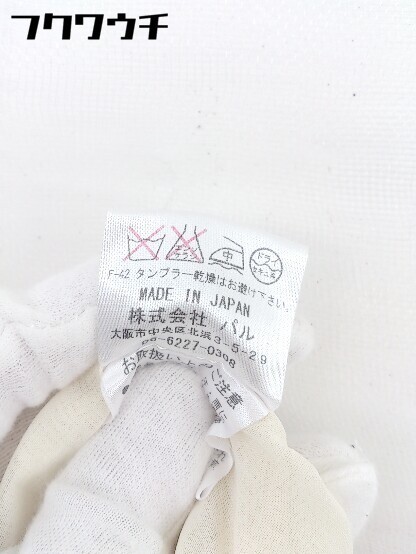 ◇ GALLARDAGALANTE サイドジップ　ストライプ 膝丈 フレア スカート サイズ1 ホワイト　ブラック レディース_画像6