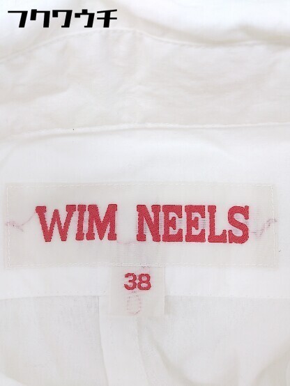 ◇ ◎ WIM NEELS ウィムニールス 長袖 ロング シャツ ワンピース サイズ38 ホワイト レディース_画像4