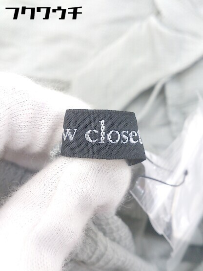 ◇ ●未使用● ◎ w closet ダブルクローゼット タグ付 ロング キャミソール ワンピース サイズF ミント レディース_画像4