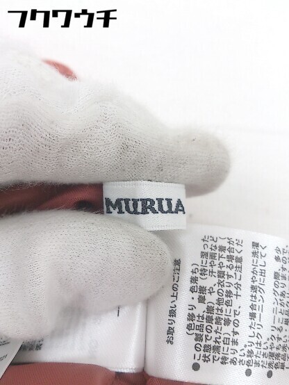 ◇ ●未使用● ◎ MURUA ムルーア タグ付き ミニ フレア スカート サイズF テラコッタ系 レディース_画像5