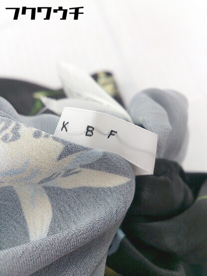 ◇ KBF URBAN RESEARCH 花柄　リボン　オープンバック 長袖 シャツ ブラウス サイズOne ブラック　マルチ レディース_画像4