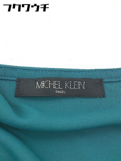 * * MICHEL KLEIN Michel Klein inner attaching French sleeve knees under height One-piece size 38 green group lady's 