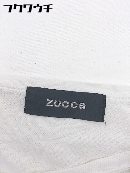 ◇ ZUCCa ズッカ 羽　プリント 七分袖 カットソー アイボリー　マルチ レディース_画像4