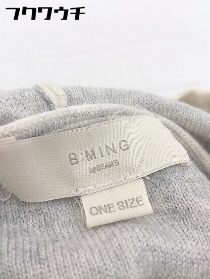 * B:MING by BEAMS Be mingby Beams short long sleeve pull over Parker size ONE beige lady's 