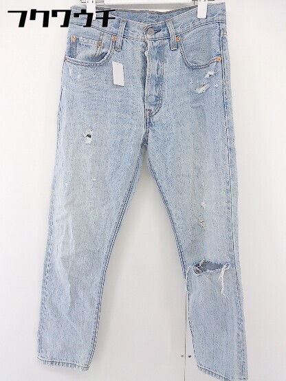 ◇ Levi's リーバイス ボタンフライ ダメージ加工 501 S ×× ジーンズ デニム パンツ サイズ25 インディゴ レディース_画像1