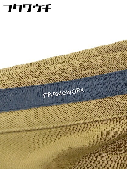 ◇ FRAMeWORK フレームワーク 長袖 膝丈 シャツ ワンピース ベージ系 レディース_画像4