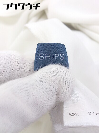 ◇　◎ SHIPS シップス 長袖 シャツ ブラウス アイボリー レディース_画像5