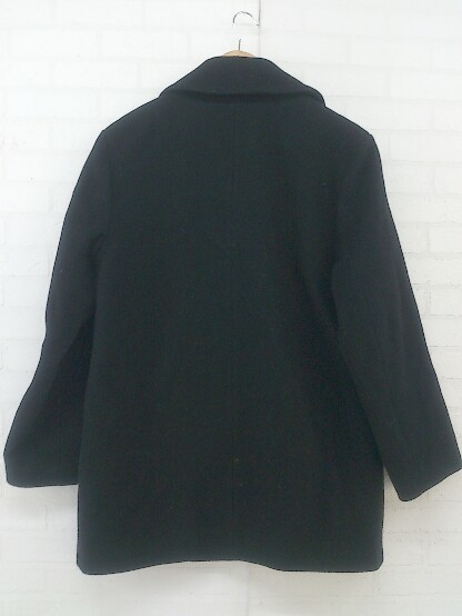 ◇ 22 OCTOBRE ヴァンドゥーオクトーブル ウール 長袖 ピーコート サイズ 38 ブラック レディース P_画像3