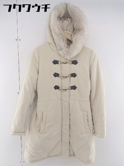 # * LIP SERVICE Lip Service fake fur attaching Zip up cotton inside coat size S beige group lady's 