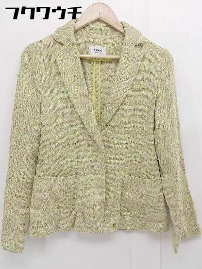 * 49 AV. Junko shimada avenue Junko Shimada tailored jacket size 40 green group multi lady's 