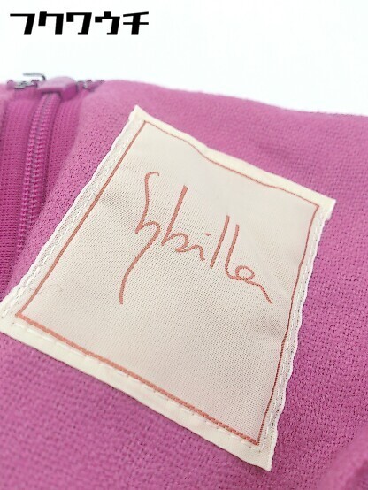 ◇ Sybilla シビラ バックジップ ノースリーブ 膝丈 ワンピース サイズL ピンク レディース_画像4