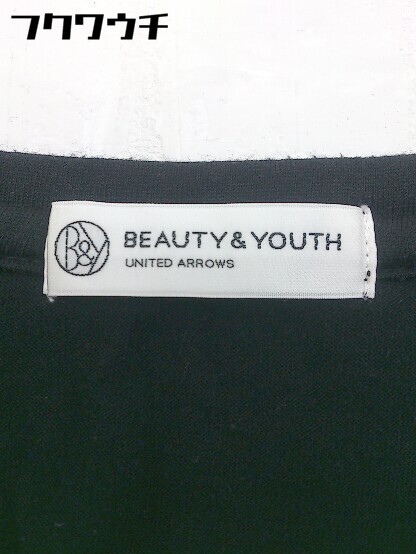 ◇ BEAUTY&YOUTH ビューティ&ユース UNITED ARROWS スパンコール 長袖 ミニ ワンピース ブラック レディース_画像4