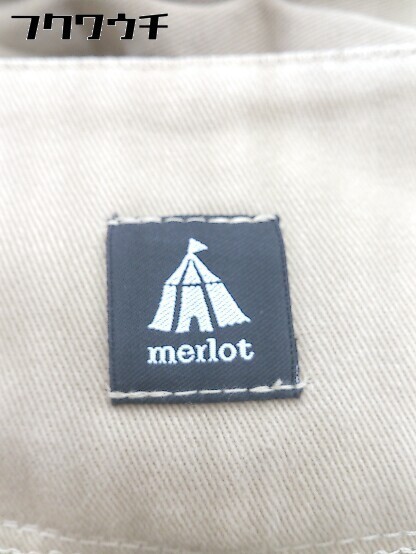 ◇ merlot メルロー 長袖 ノーカラー ジャケット ベージュ レディース_画像7