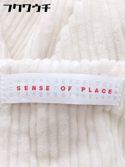 ◇ SENSE OF PLACE by URBAN RESEARCH コーデュロイ ロング ジャンパースカート ワンピース サイズF ベージュ レディース_画像4
