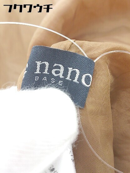 ◇ nano BASE nano universe ナノユニバース ロング ランダム プリーツ スカート サイズF ブラウン系 レディース_画像8