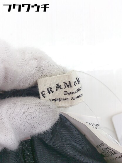 ◇ FRAMeWORK フレームワーク リネン100% 膝丈 スカート ブラック レディース_画像4
