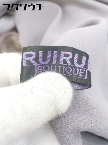 ◇ ●未使用● ◎ RUIRUE BOUTIQUE タグ付 定価1.2万円 長袖 膝下丈 ワンピース サイズS ボルドー系 レディース_画像5