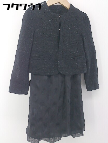 ◇ COMME CA DU MODE コムサデモード キッズ 子供服 ワンピース ジャケット アンサンブル サイズ120A ブラック レディース_画像1