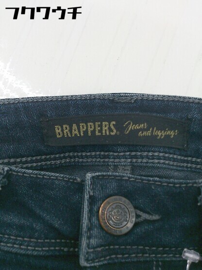 ◇ BRAPPERS ブラッパーズ ウォッシュ加工 スキニー ジーンズ デニム パンツ サイズウエスト63 インディゴ レディース_画像5