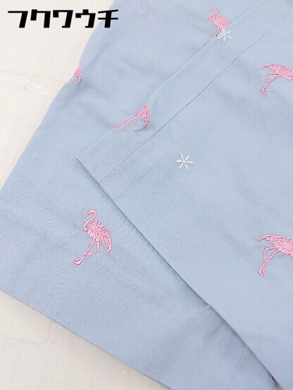 ◇ Brooks Brothers ブルックス ブラザーズ フラミンゴ 刺繍 パンツ サイズ9 ブルー系 レディース_画像8