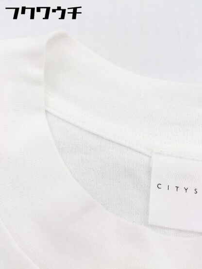 ◇ CITYSHOP シティショップ スリット 半袖 カットソー ホワイト レディース_画像6