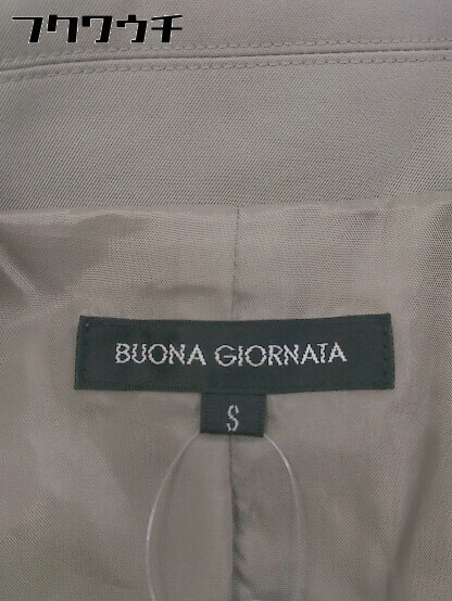 ◇ BUONA GIORNATA ボナジョルナータ 2B シングル 長袖 テーラード ジャケット サイズS グレー系 レディース_画像4