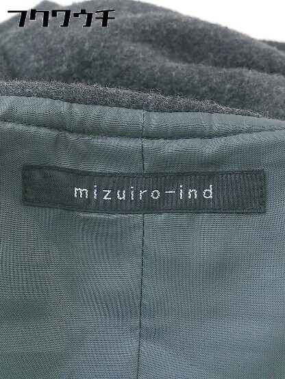 ■ mizuiro ind ミズイロインド 長袖 ジャケット コート グレー系 レディースの画像4