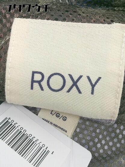* Roxy Roxy точка полька-дот длинный рукав Zip выше жакет размер L темно-синий черный женский 