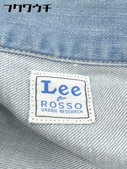 ◇ Lee リー × URBAN RESEARCH ROSSO ロッソ 長袖 デニム ジャケット Gジャン サイズF インディゴ レディースの画像4