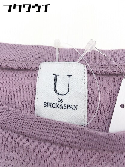 ◇ Spick & Span スピック＆スパン 半袖 Tシャツ カットソー サイズ38 パープルピンク系 レディース_画像4