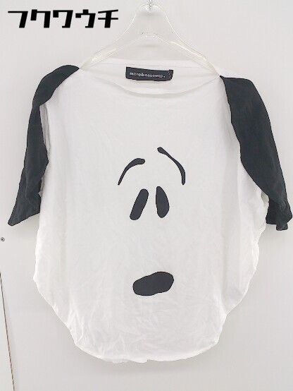 ◇ mercibeaucoup × PEANUTS ノースリーブ Tシャツ カットソー サイズ1 ホワイト ブラック レディース_画像2