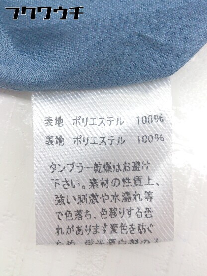 ◇ ◎ fifth フィフス ウエストリボン付き 七分袖 膝下丈 ワンピース ブルー レディース_画像7