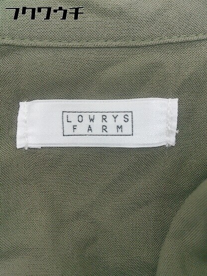 ◇ ◎ ●未使用● LOWRYS FARM ローリーズファーム タグ付き 長袖 ロング シャツ ワンピース サイズM カーキ レディース_画像4