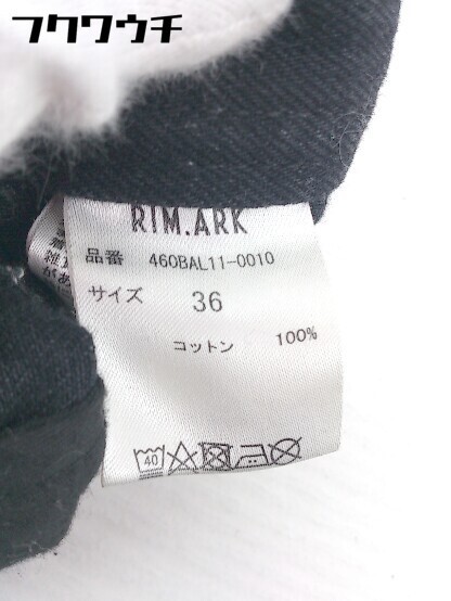◇ RIM.ARK リムアーク ハイウエスト ワイド パンツ サイズ36 ブラック レディース_画像6