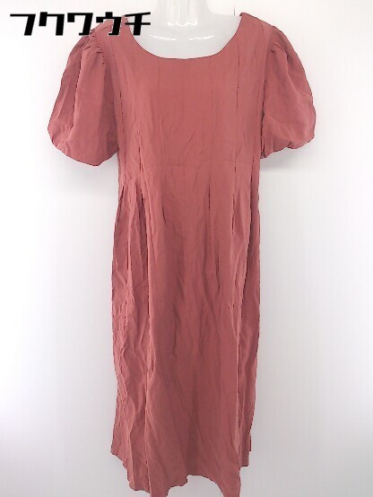 * * unused * * fifth fifth tag attaching short sleeves long One-piece size M terra‐cotta lady's 