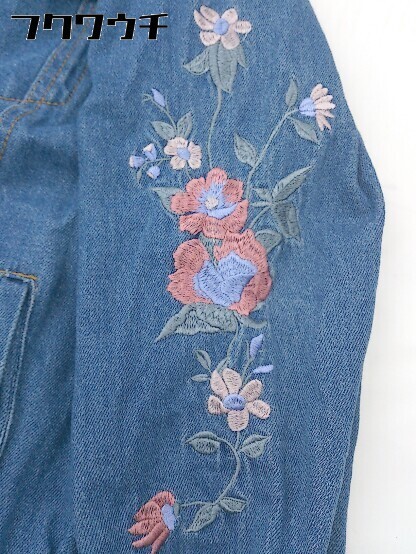 * one after another NICE CLAUP embroidery long sleeve Denim jacket G Jean size F indigo multi lady's 