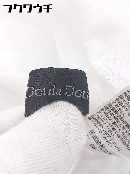 ◇ Doula Doula ドゥーラドゥーラ 花柄 五分袖 膝下丈 ワンピース サイズF ホワイト マルチ レディースの画像8