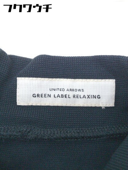 ◇ green label relaxing UNITED ARROWS バックジップ　ノースリーブ 膝下丈 ワンピース ネイビー レディース_画像5