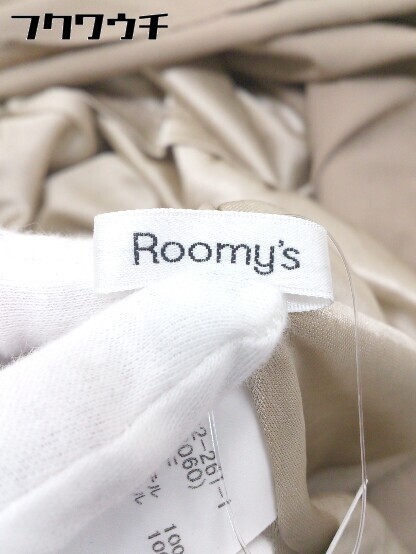 ◇ Roomy's ルーミィーズ ノースリーブ ロング ワンピース サイズF ブラウン レディース_画像4