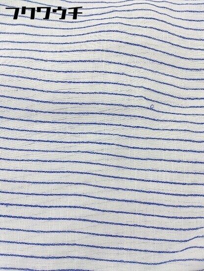 * JOURNAL STANDARD relume stripe short sleeves blouse cut and sewn size F white blue group lady's 