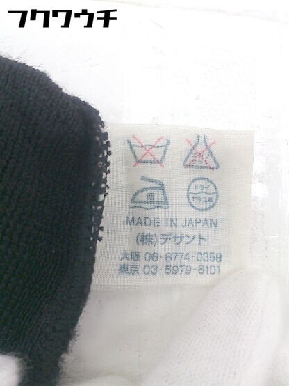 ◇ Munsingwear マンシングウェア ハーフジップ ロゴ ニット 長袖 カットソー サイズL ブラック レディース_画像5
