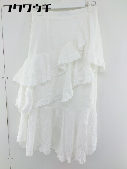 ◇ sister jane シスタージェーン フリル ティアード ロング フレア スカート サイズ S ホワイト レディース_画像3