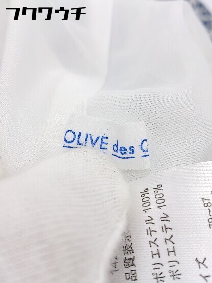 ◇ OLIVE des OLIVE オリーブ デ オリーブy 花柄 長袖 ロング ワンピース サイズM ブルー系 レディース_画像8