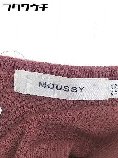 ◇ MOUSSY マウジー 切り替え ノースリーブ ロング ワンピース サイズF レッド系 レディース_画像4